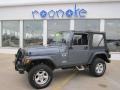 2002 Steel Blue Pearl Jeep Wrangler X 4x4 #74624566