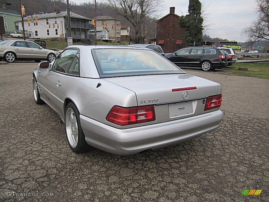 Brilliant Silver Metallic 1999 Mercedes-Benz SL 500 Roadster Exterior Photo #74682837