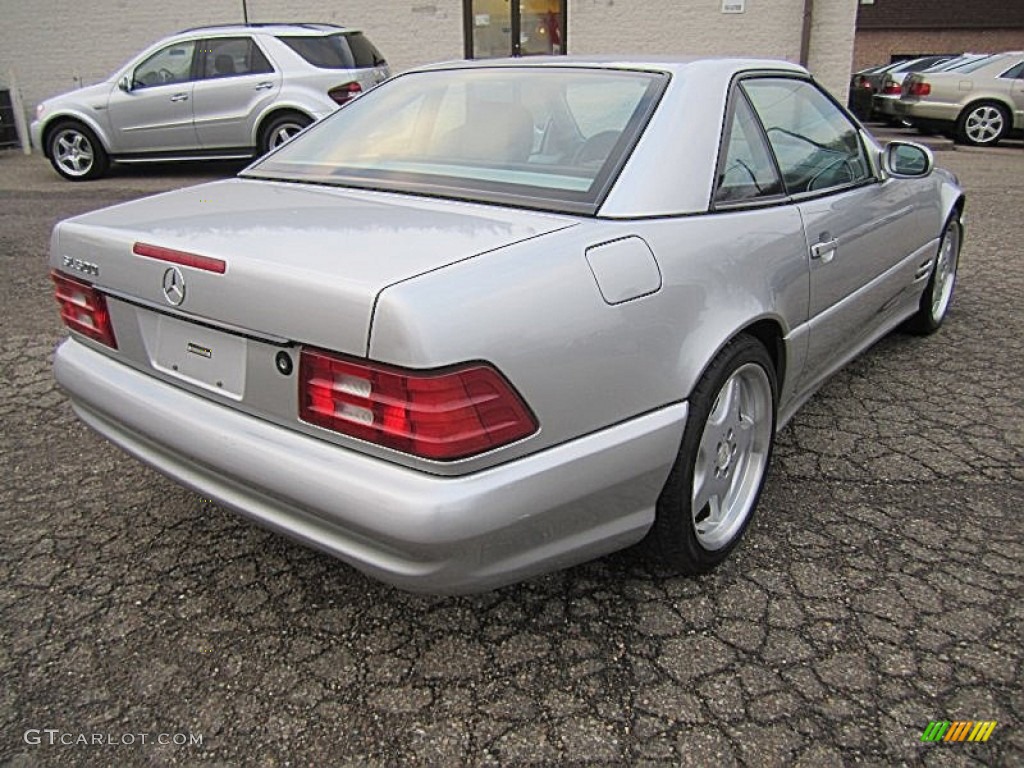 Brilliant Silver Metallic 1999 Mercedes-Benz SL 500 Roadster Exterior Photo #74682843