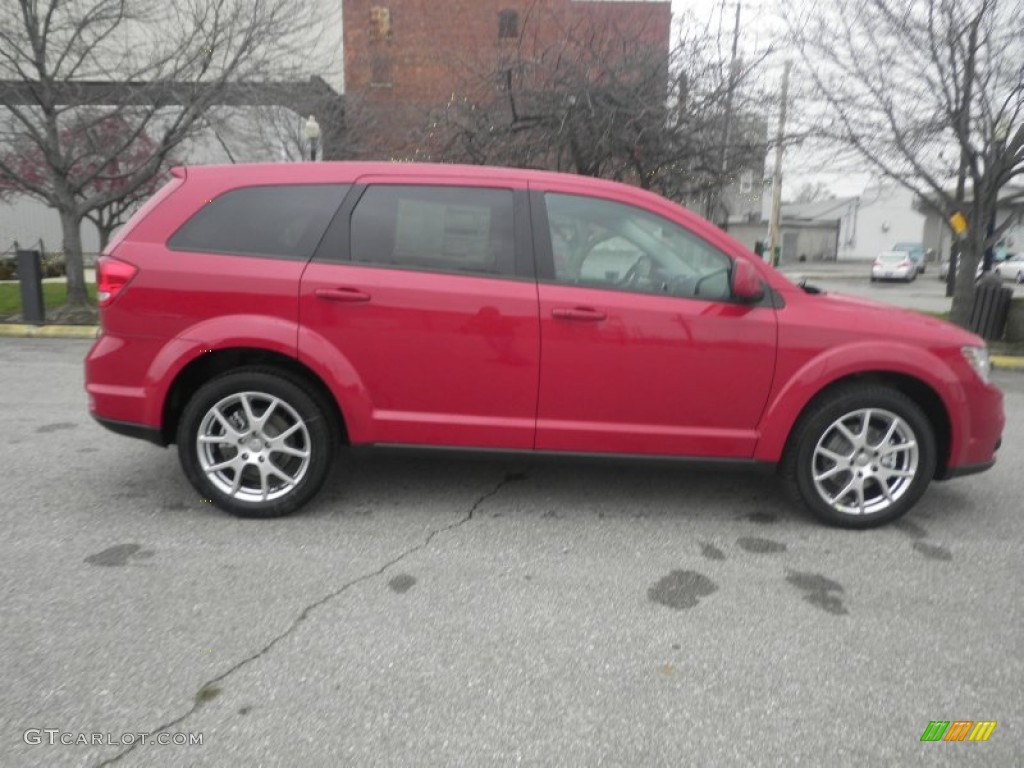 2013 Journey R/T AWD - Brilliant Red Tri-Coat Pearl / R/T Black/Red Stitching photo #2