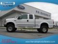 1999 Oxford White Ford F250 Super Duty Lariat Extended Cab 4x4  photo #1