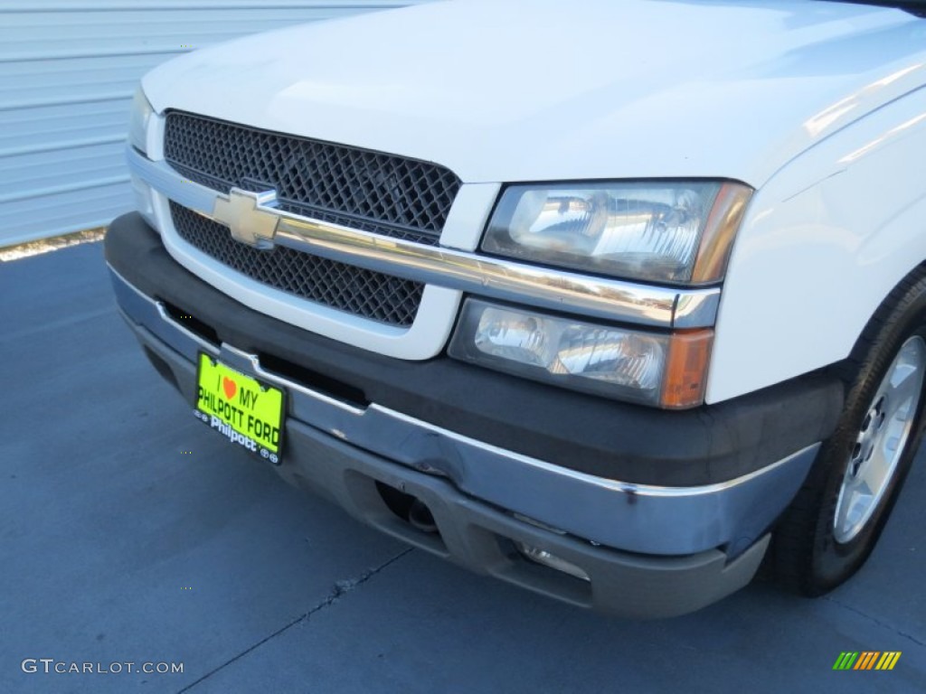 2005 Silverado 1500 LS Crew Cab - Summit White / Dark Charcoal photo #9