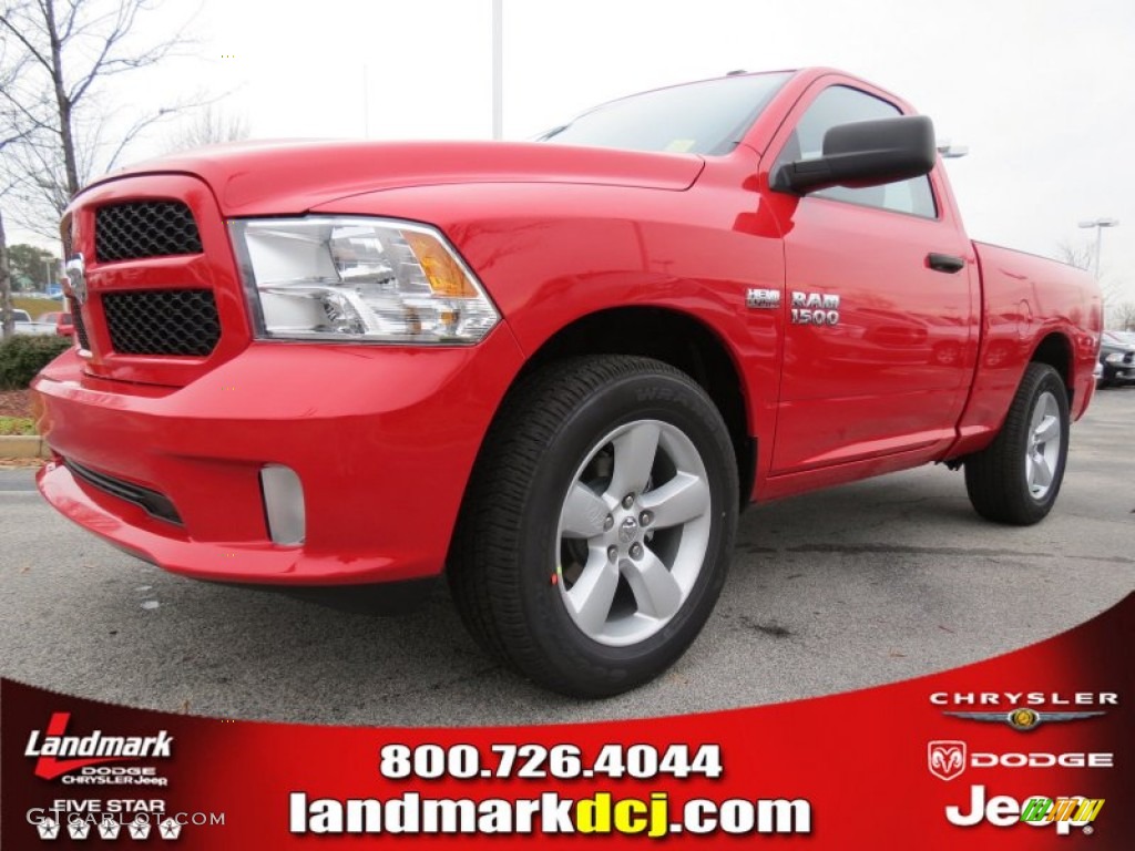 2013 1500 Tradesman Regular Cab - Flame Red / Black/Diesel Gray photo #1