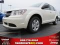 Pearl White Tri Coat 2013 Dodge Journey SE