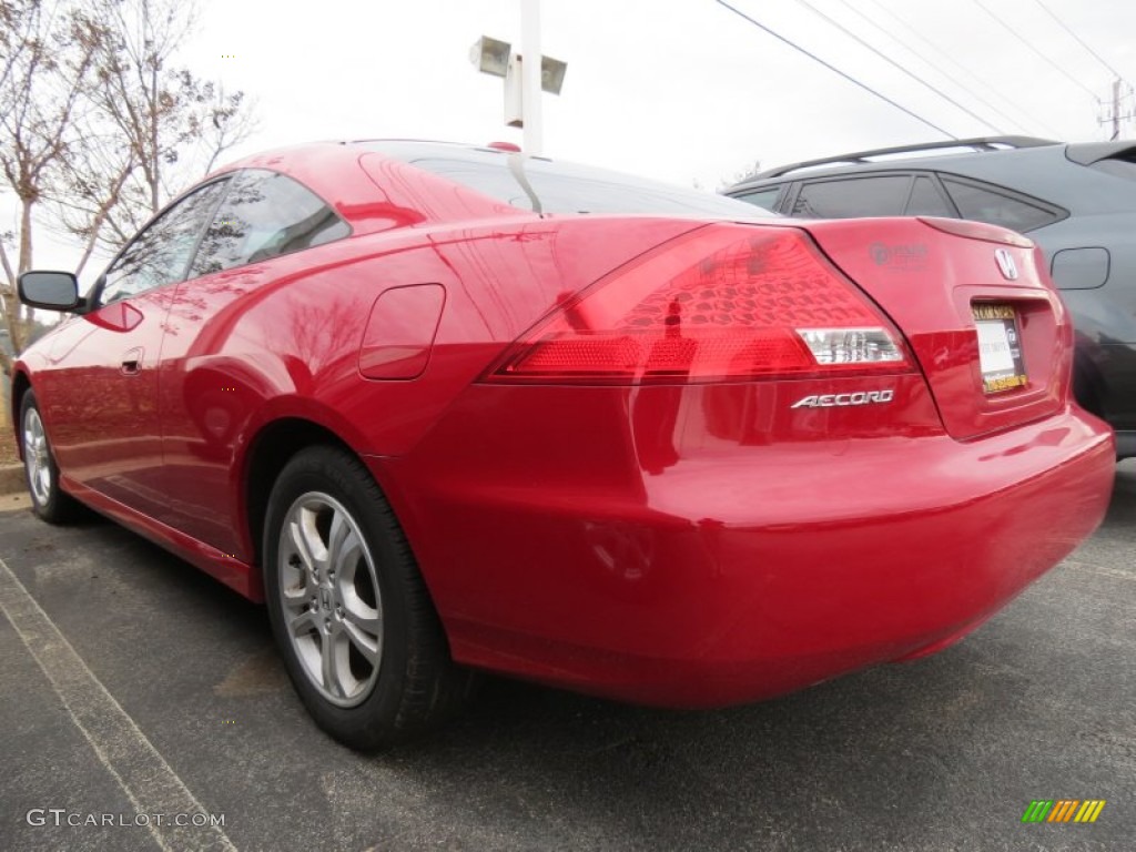2007 Accord EX-L Coupe - San Marino Red / Ivory photo #2