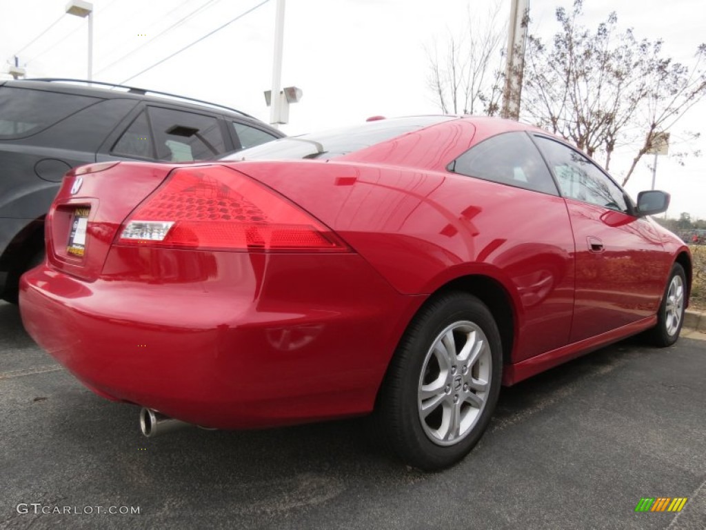 2007 Accord EX-L Coupe - San Marino Red / Ivory photo #3