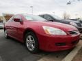 2007 San Marino Red Honda Accord EX-L Coupe  photo #4