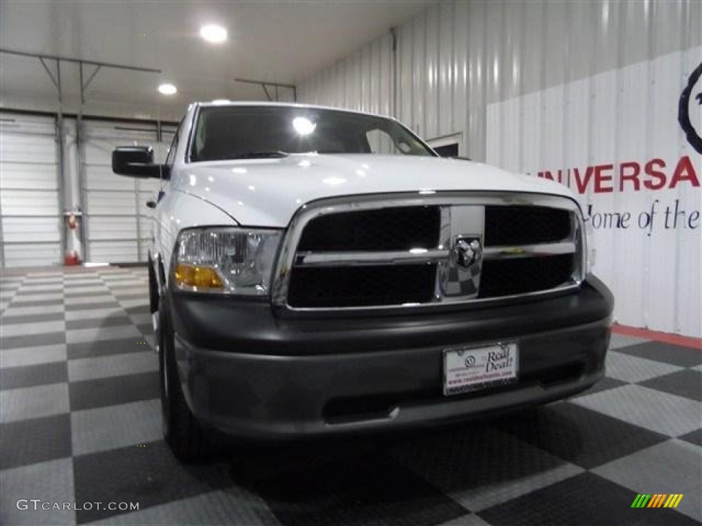 2011 Ram 1500 SLT Regular Cab - Bright White / Dark Slate Gray/Medium Graystone photo #2