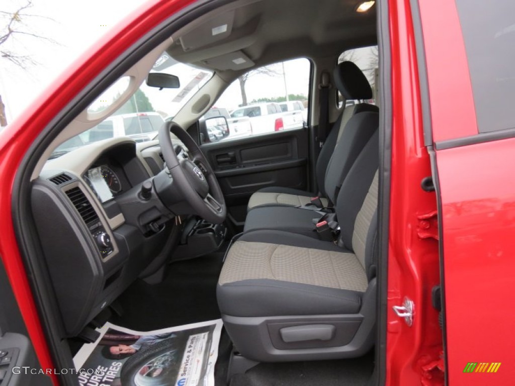 2012 Ram 1500 Express Crew Cab - Flame Red / Dark Slate Gray/Medium Graystone photo #7