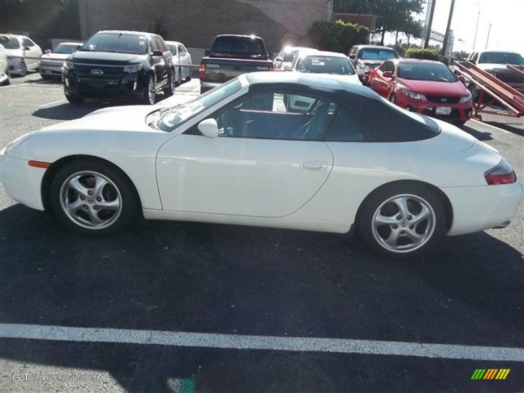 2000 911 Carrera Cabriolet - Biarritz White / Black photo #5