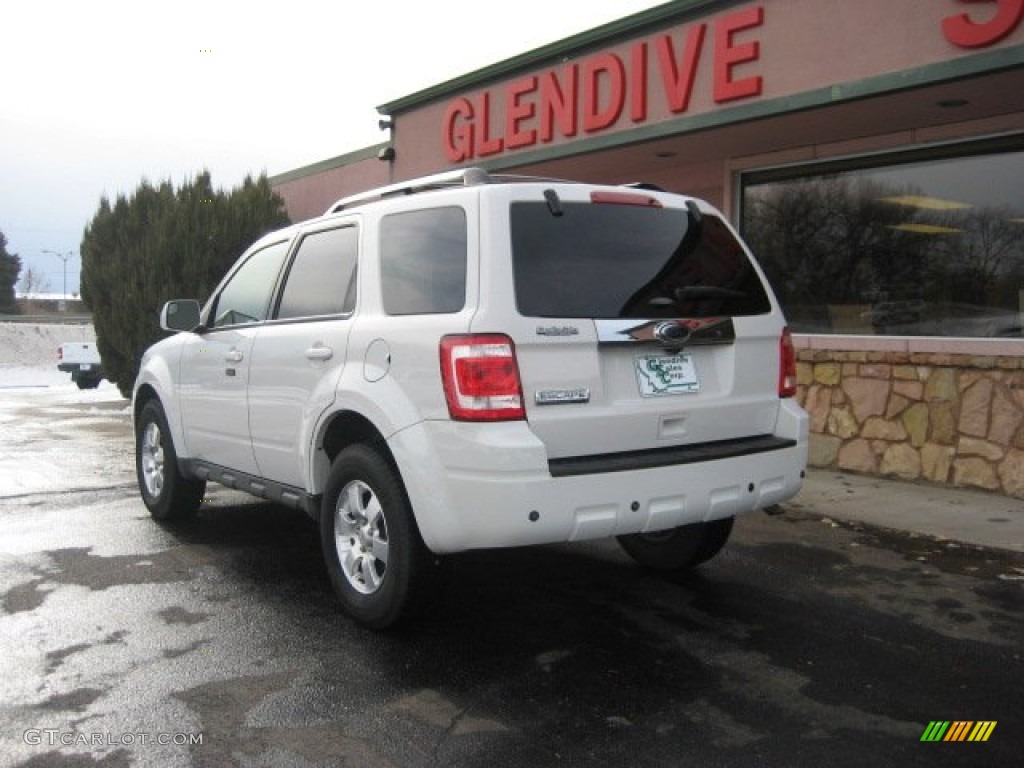 2011 Escape Limited 4WD - White Suede / Charcoal Black photo #5