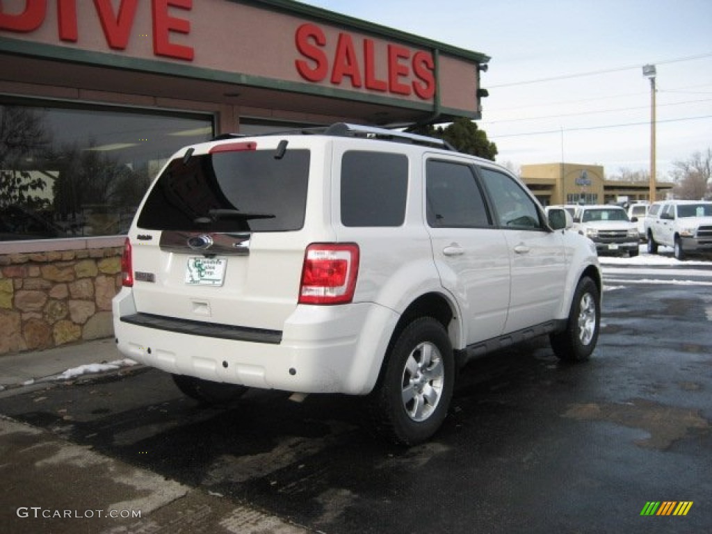 2011 Escape Limited 4WD - White Suede / Charcoal Black photo #6