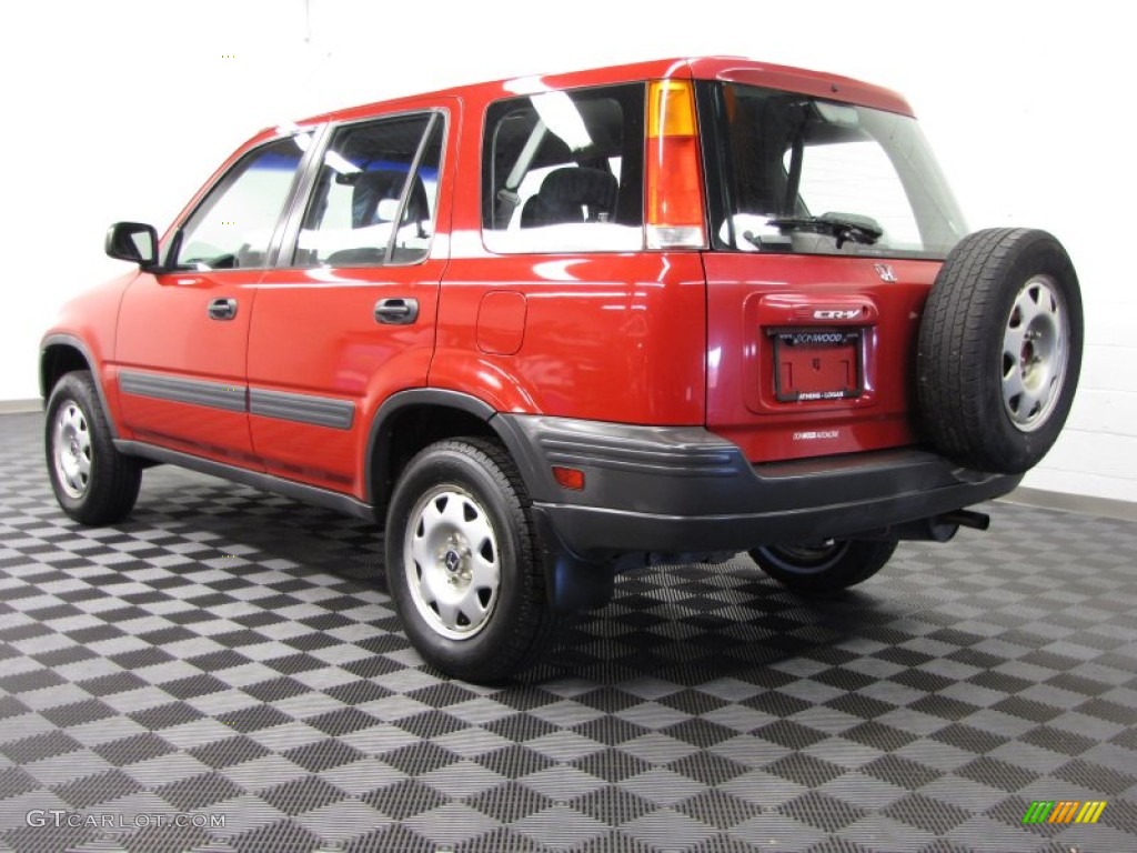 2001 CR-V LX 4WD - Milano Red / Dark Gray photo #2