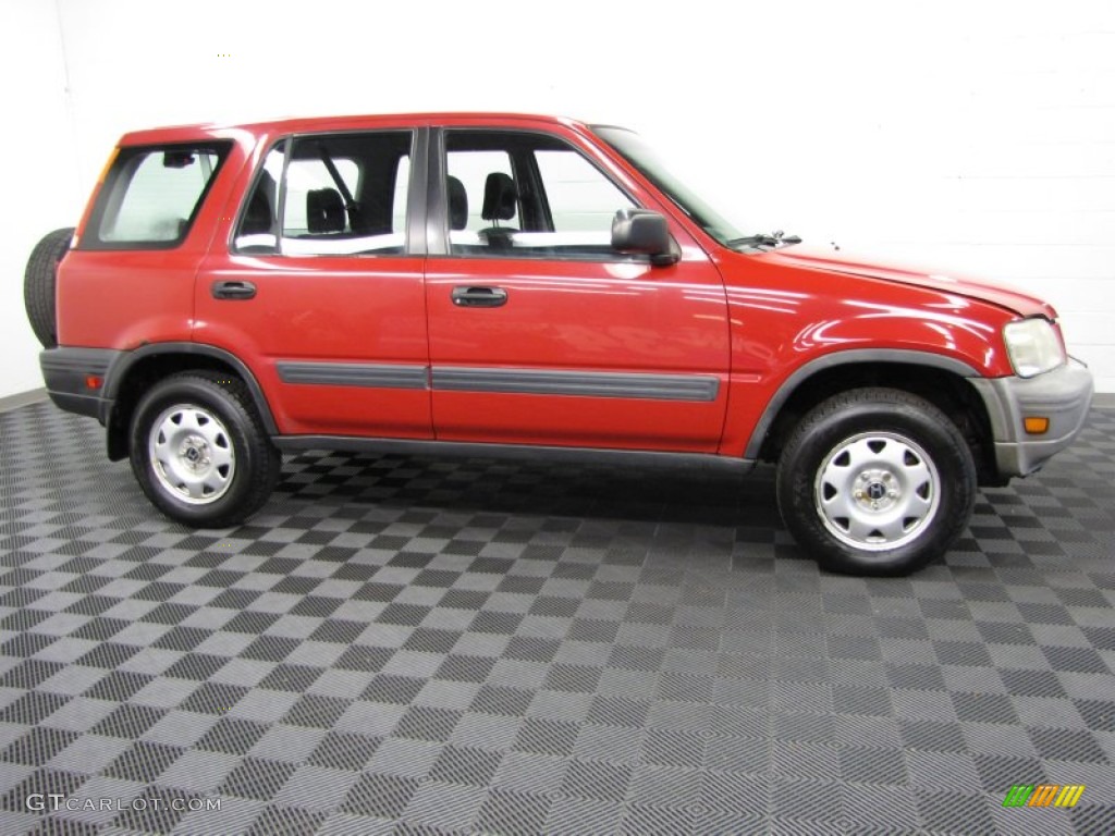 2001 CR-V LX 4WD - Milano Red / Dark Gray photo #7