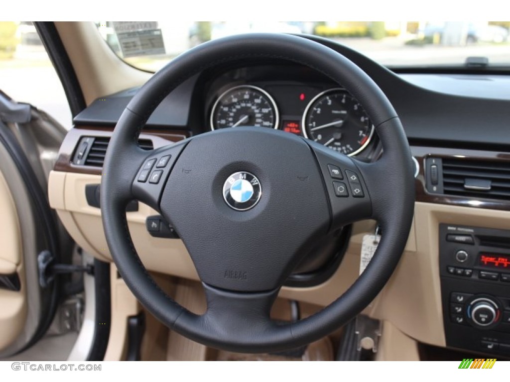 2009 3 Series 328xi Sedan - Platinum Bronze Metallic / Beige photo #16