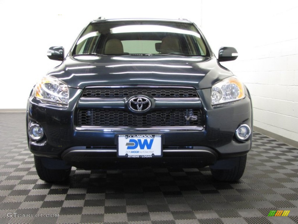 2009 RAV4 Limited V6 4WD - Elusive Blue Metallic / Dark Charcoal photo #3