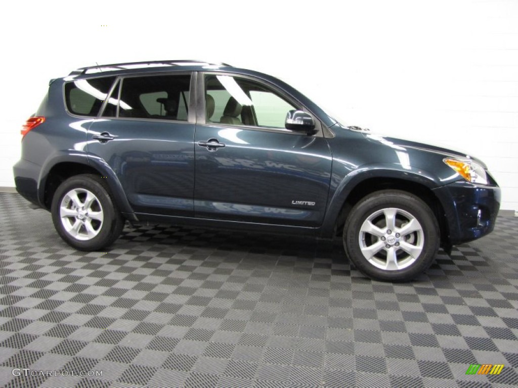 2009 RAV4 Limited V6 4WD - Elusive Blue Metallic / Dark Charcoal photo #8
