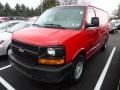 2003 Victory Red Chevrolet Express 3500 Cargo Van  photo #2