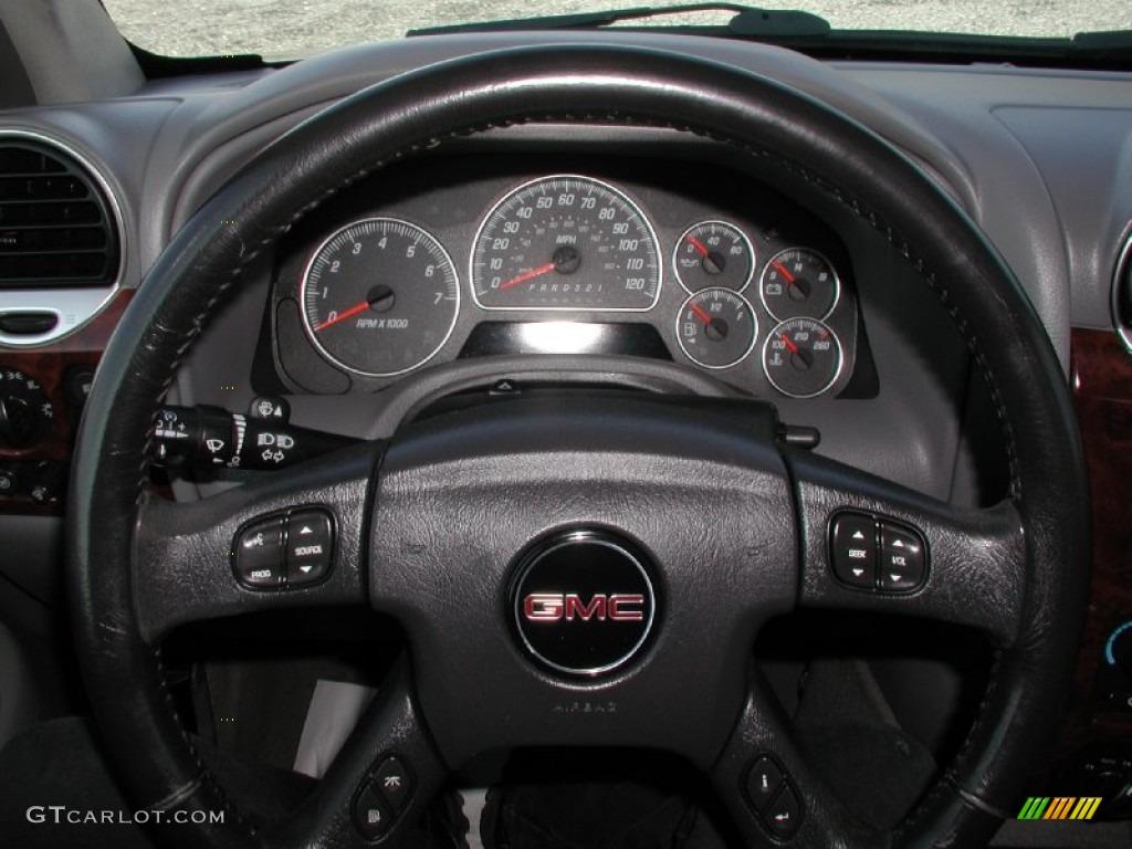 2006 GMC Envoy SLT 4x4 Light Gray Steering Wheel Photo #74696478