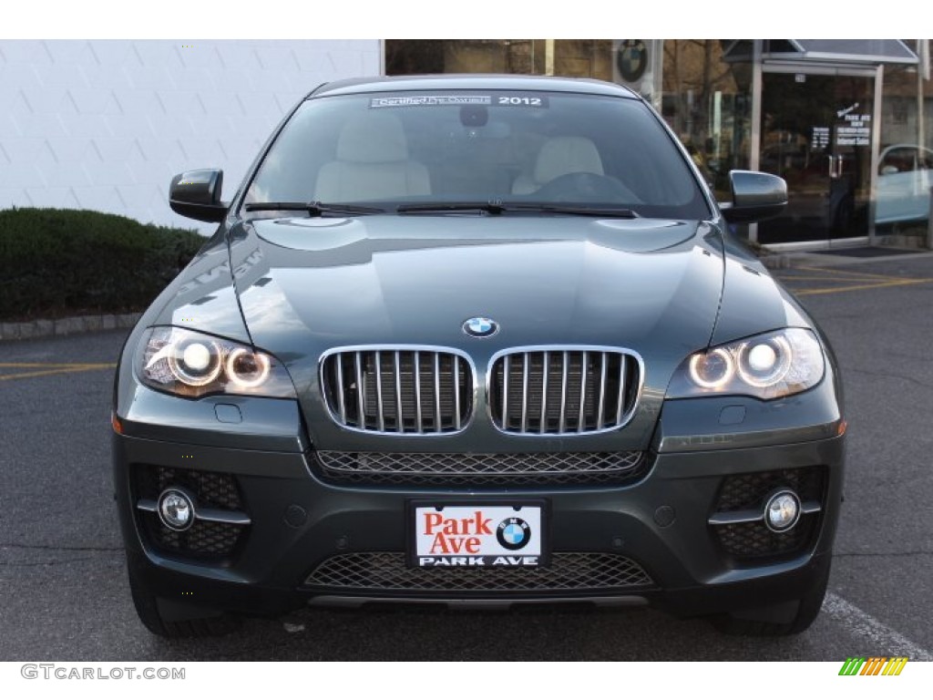 2012 X6 xDrive50i - Tasman Green Metallic / Oyster photo #2