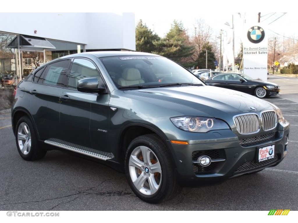 2012 X6 xDrive50i - Tasman Green Metallic / Oyster photo #3