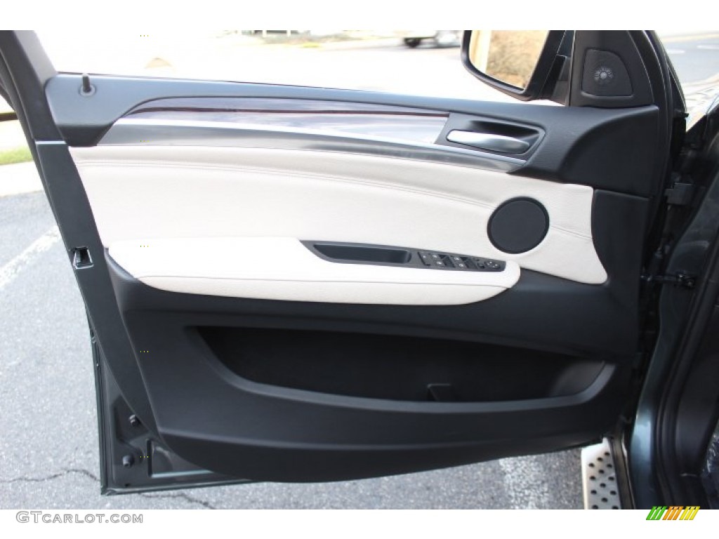 2012 BMW X6 xDrive50i Oyster Door Panel Photo #74697460