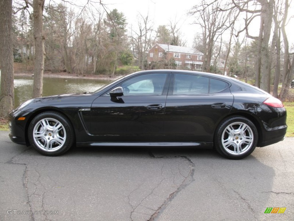 Basalt Black Metallic 2011 Porsche Panamera 4S Exterior Photo #74698000