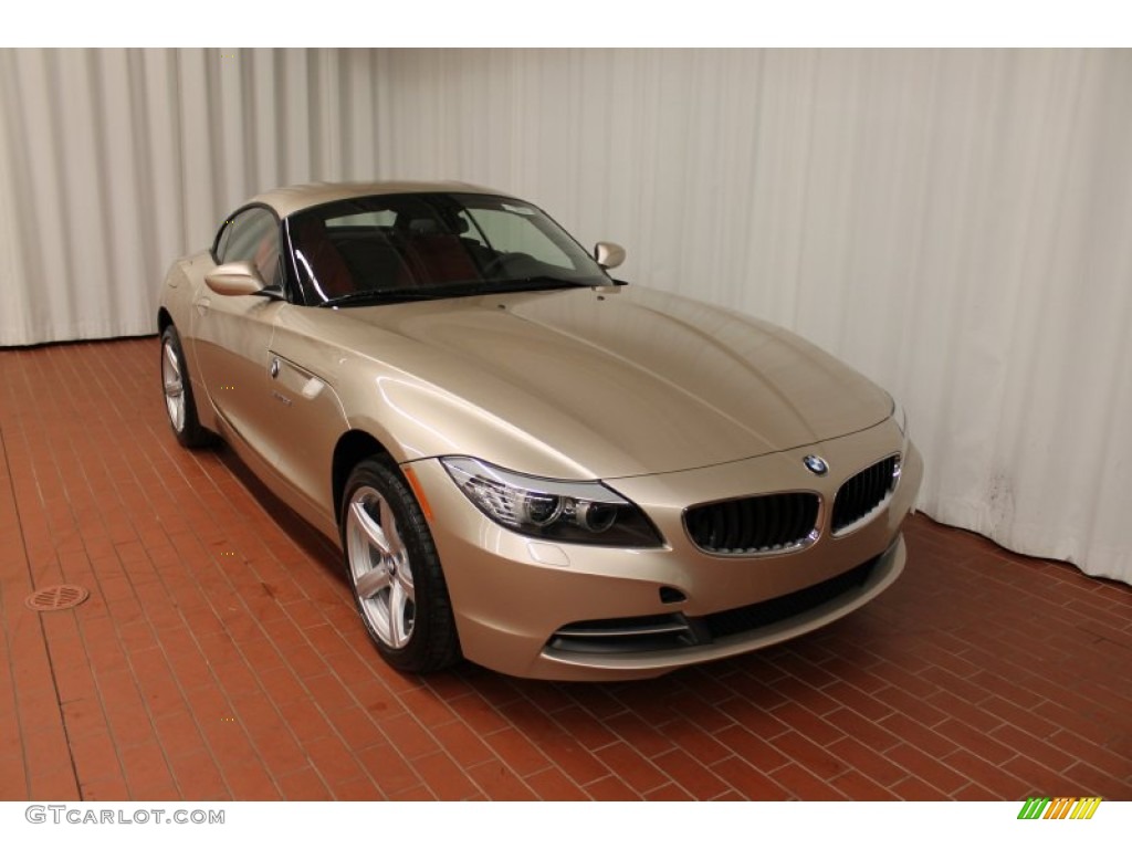 2013 Z4 sDrive 28i - Orion Silver Metallic / Coral Red photo #1