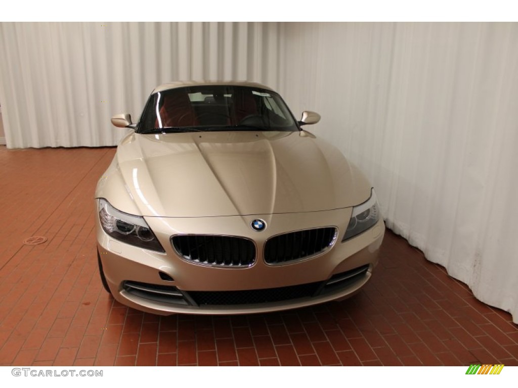 2013 Z4 sDrive 28i - Orion Silver Metallic / Coral Red photo #2
