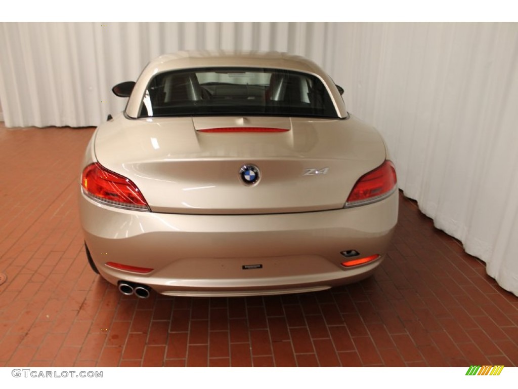 2013 Z4 sDrive 28i - Orion Silver Metallic / Coral Red photo #5