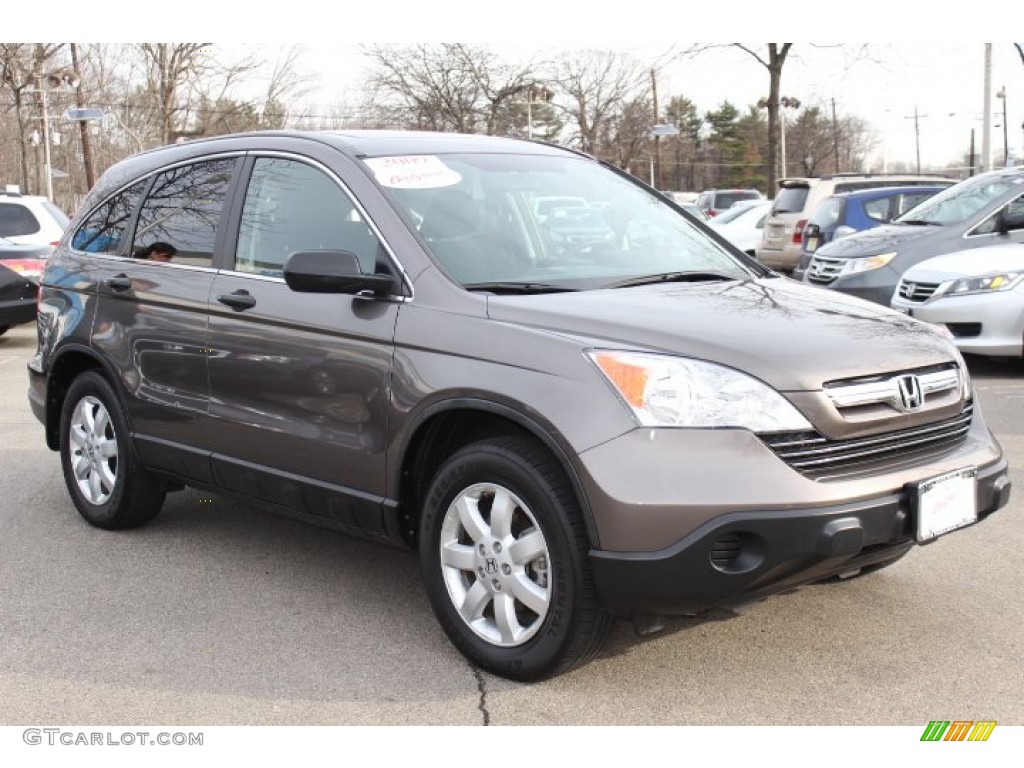 2009 CR-V EX 4WD - Urban Titanium Metallic / Black photo #3