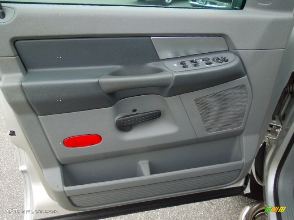 2008 Ram 3500 Big Horn Edition Quad Cab 4x4 Dually - Bright Silver Metallic / Medium Slate Gray photo #11