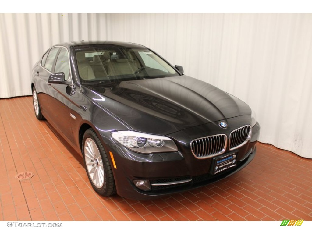 2013 5 Series 535i xDrive Sedan - Dark Graphite Metallic II / Black photo #1