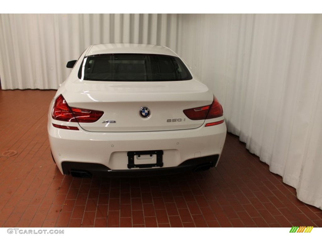 2013 6 Series 650i xDrive Gran Coupe - Alpine White / Black photo #5