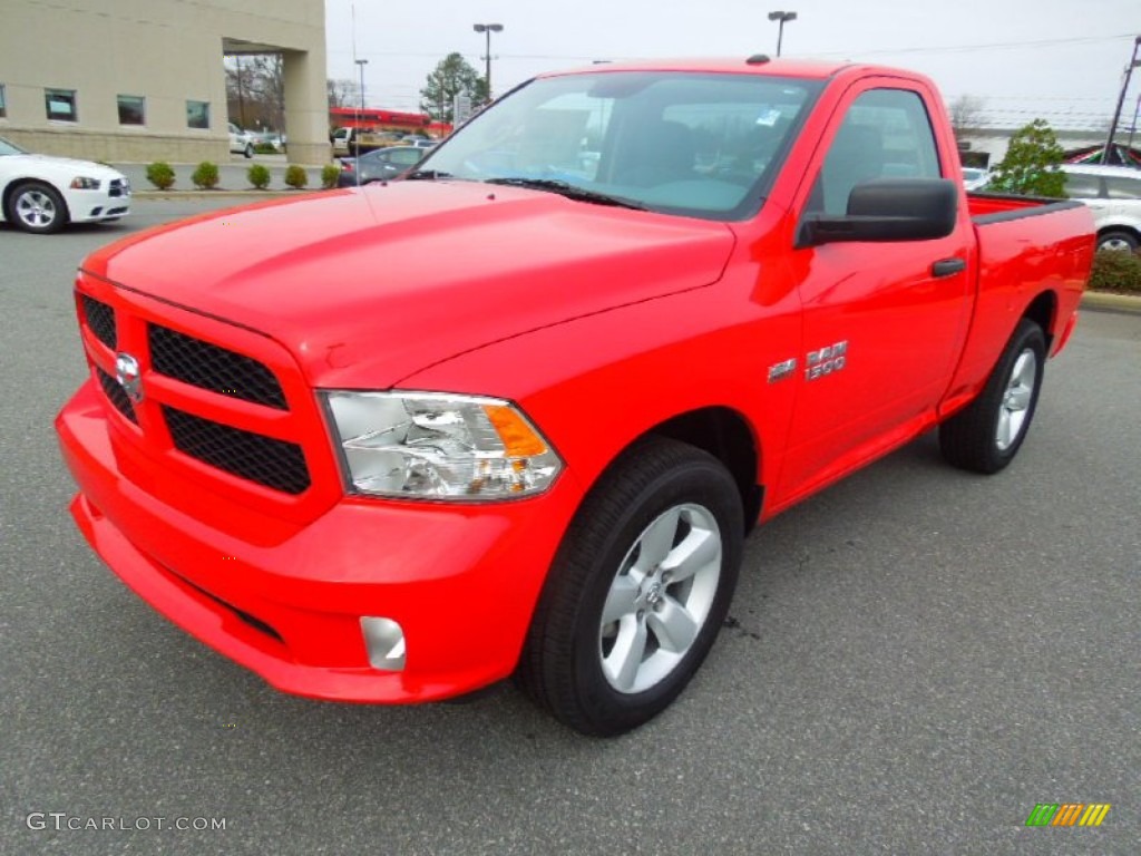 Flame Red 2013 Ram 1500 Express Regular Cab Exterior Photo #74700628