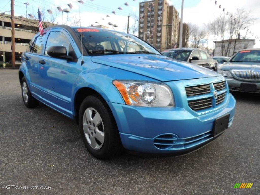 2008 Caliber SE - Surf Blue Pearl / Dark Slate Gray photo #4