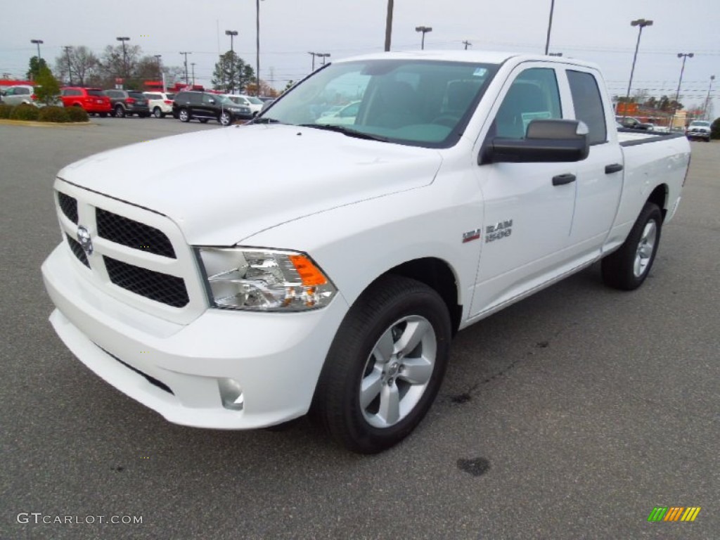 2013 1500 Express Quad Cab - Bright White / Black/Diesel Gray photo #1