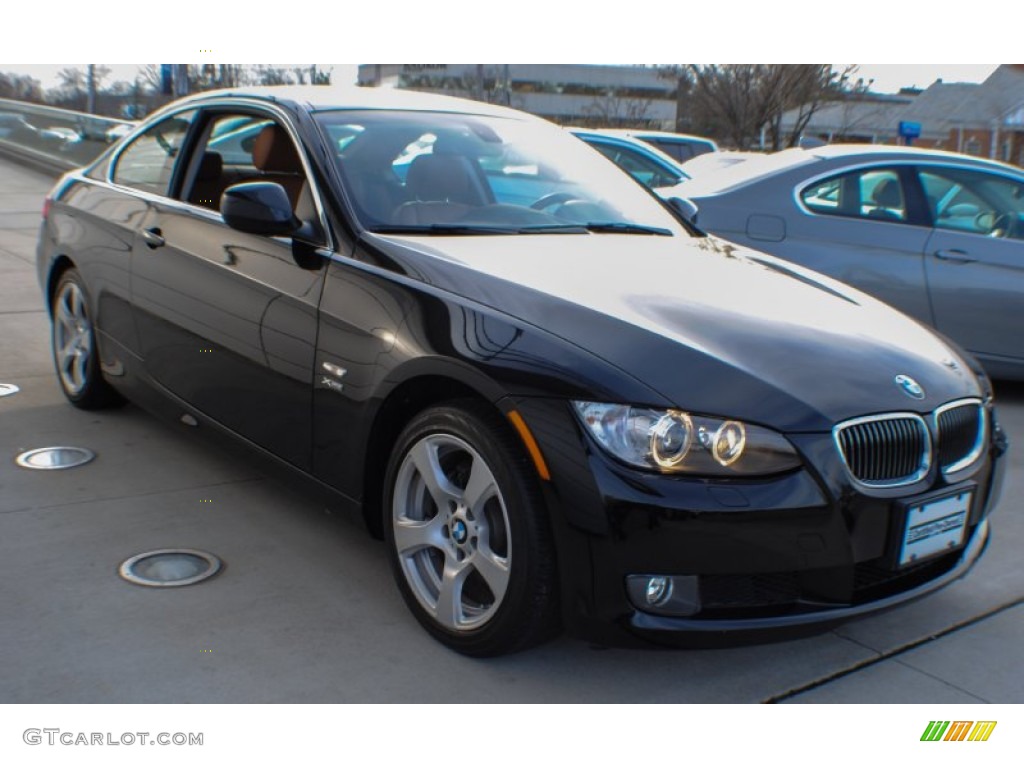 2010 3 Series 328i xDrive Coupe - Jet Black / Black photo #6