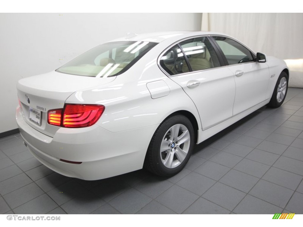 2013 5 Series 528i Sedan - Alpine White / Venetian Beige photo #8