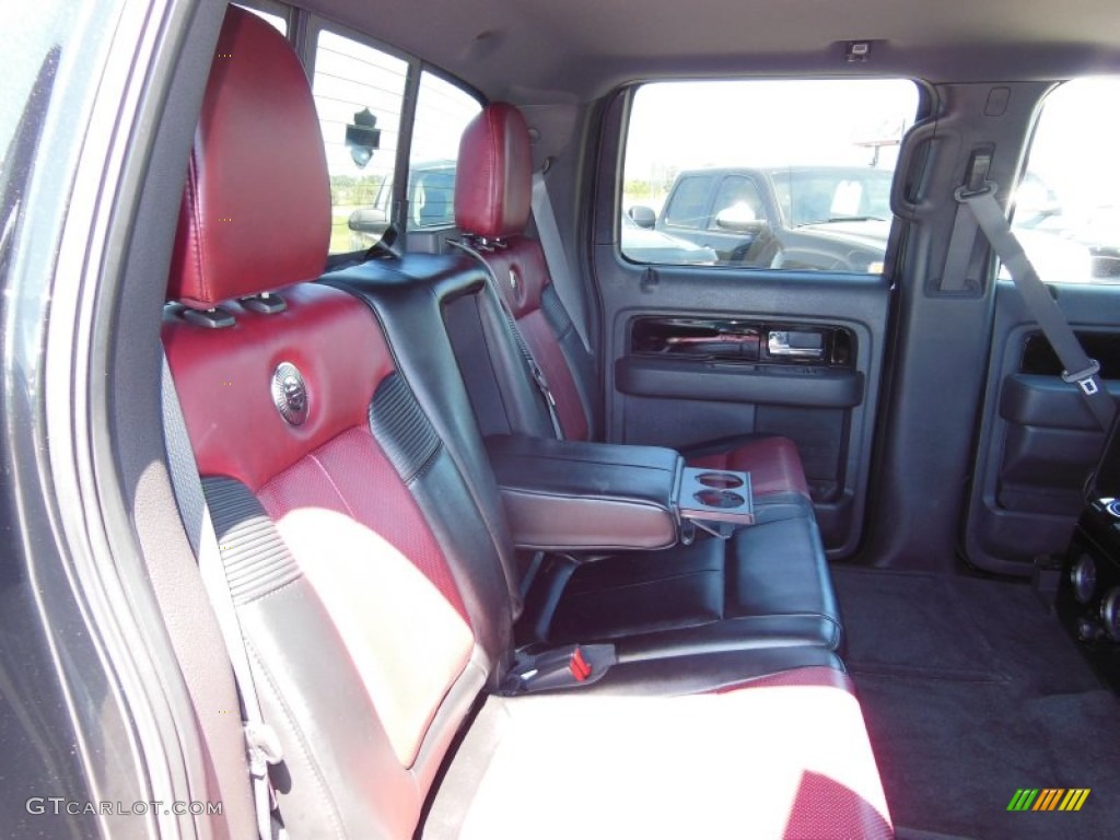 Harley Davidson Lava Red/Black Interior 2010 Ford F150 Harley-Davidson SuperCrew 4x4 Photo #74703262