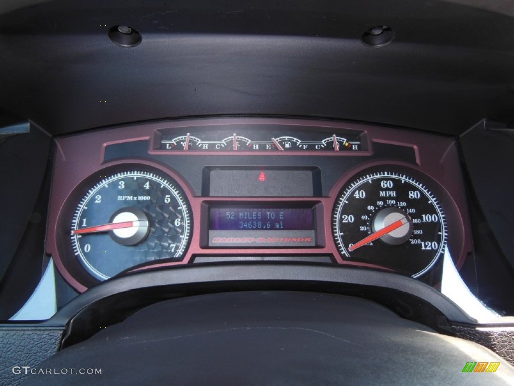 2010 Ford F150 Harley-Davidson SuperCrew 4x4 Gauges Photo #74703405