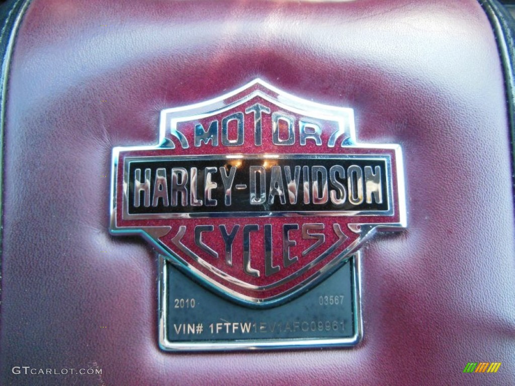 2010 F150 Harley-Davidson SuperCrew 4x4 - Tuxedo Black / Harley Davidson Lava Red/Black photo #25