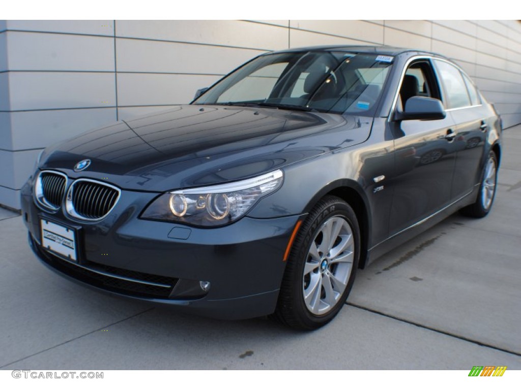 2010 5 Series 535i xDrive Sedan - Platinum Grey Metallic / Black photo #1