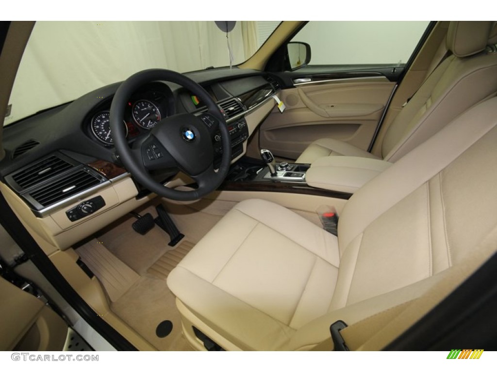 Sand Beige Interior 2013 BMW X5 xDrive 35i Premium Photo #74703779