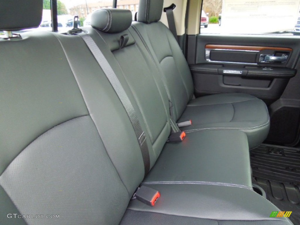 Black Interior 2013 Ram 1500 Laramie Crew Cab Photo #74703787