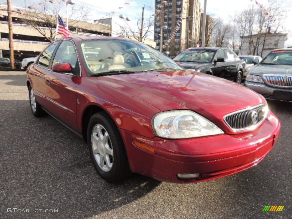2003 Sable LS Premium Sedan - Matador Red Metallic / Medium Parchment photo #4