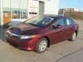 Crimson Pearl - Civic LX Sedan Photo No. 2