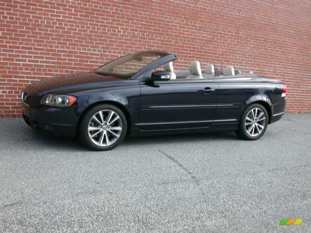 2009 C70 T5 Convertible - Magic Blue Metallic / Calcite photo #1