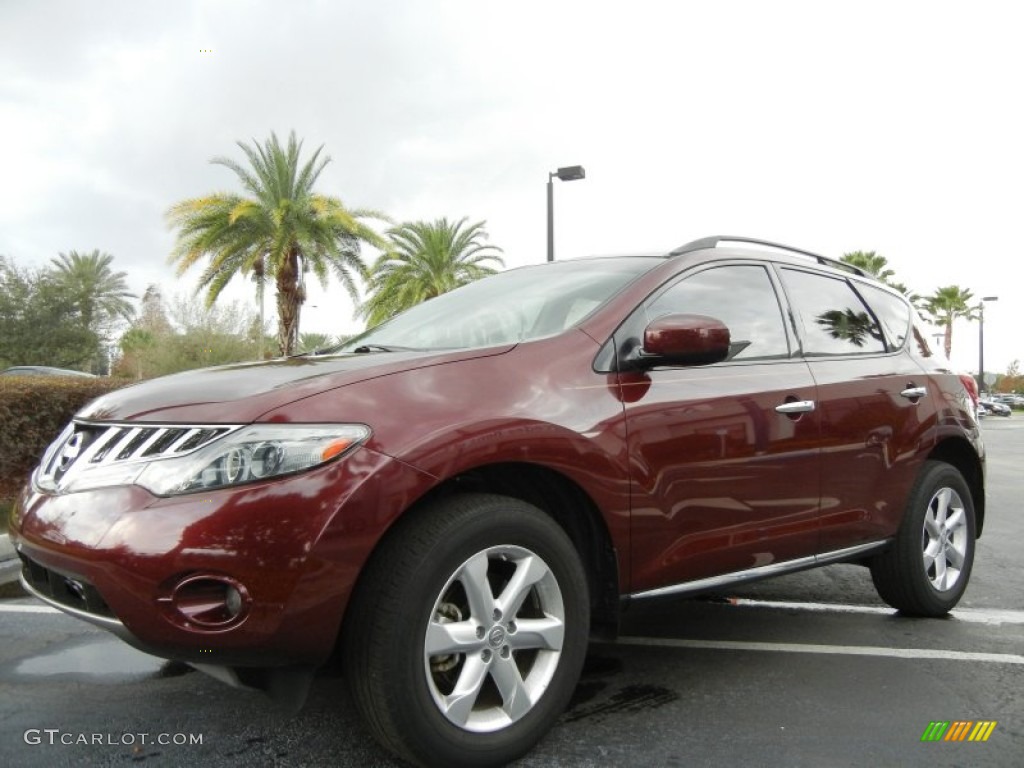 2010 Murano SL - Merlot Red Metallic / Beige photo #3