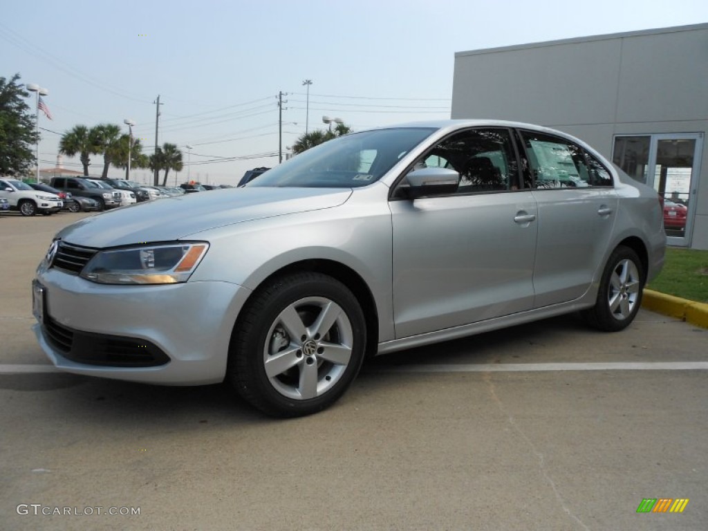 2013 Jetta TDI Sedan - Reflex Silver Metallic / Titan Black photo #3